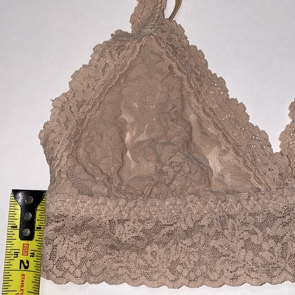 Small Hanky Panky Lace Bralette Adjustable Straps, Beige, Light Nude Comfy! VGUC - Picture 8 of 16